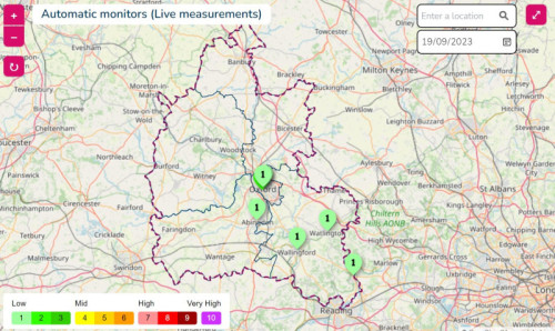 New countywide air quality website launched for Oxfordshire