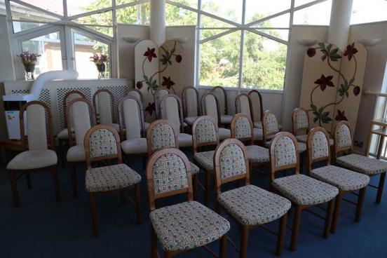 chairs inside didcot ceremony room