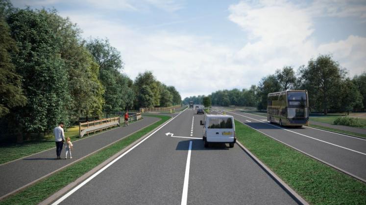 image of the proposed integrated bus lanes
